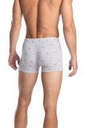 SZORTY MĘSKIE M-981SZ 3XL-4XL - JASNY SZARY MELANGE, XXXXL LAMA