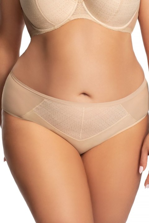 K682 BRAZYLIANY CHRISTINA - BEŻOWY, XL GORSENIA