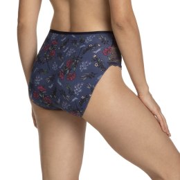 FIGI DAMSKIE MIDI L-1374MD - GRANATOWY, S LAMA