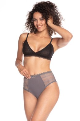 FIGI DAMSKIE MIDI L-1440MD - SZARY-GRAFIT, XXXL LAMA
