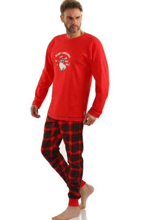 PIŻAMA MĘSKA 2576 - CZERWONY, 2XL SESTO SENSO PIŻAMA MĘSKA 2576 - CZERWONY, 2XL SESTO SENSO