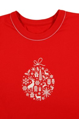 PIŻAMA DAMSKA 2642/01 - CZERWONY, 2XL SESTO SENSO