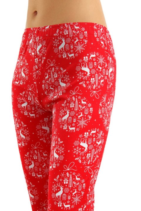 PIŻAMA DAMSKA 2642/01 - CZERWONY, 2XL SESTO SENSO PIŻAMA DAMSKA 2642/01 - CZERWONY, 2XL SESTO SENSO