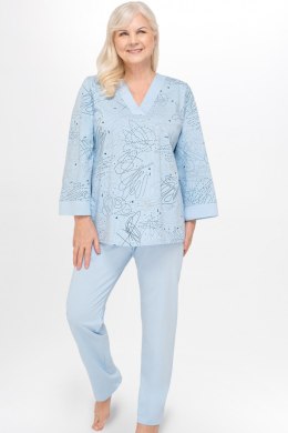 228 PIŻAMA DAMSKA GLORIA - RÓŻOWY, 2XL, 1 MARTEL
