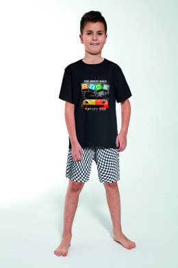 PIŻAMA BOY KR 219/107 SPEED - CZARNY, 128 CORNETTE