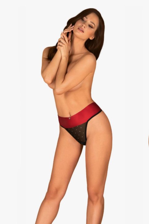 TIENESY STRINGI - CZARNY, S/M OBSESSIVE TIENESY STRINGI - CZARNY, S/M OBSESSIVE