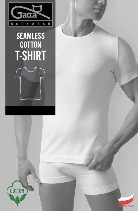 Koszulka Męska - SEAMLESS COTTON T-SHIRT - White, M GATTA BODYWEAR Koszulka Męska - SEAMLESS COTTON T-SHIRT - White, M GATTA BODYWEAR