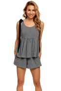 PIŻAMA DAMSKA PM.4426 - DARK GREY, XL DOCTOR NAP