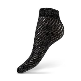SKARPETKA LUREX - NERO GOLD, UNI SESTO SENSO