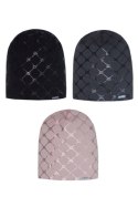 CZAPKA P-001 - MIX, UNIWERSALNY OFF PINK