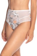 FIGI DAMSKIE MIDI L-1407MD - ECRU-MOCCA, S LAMA