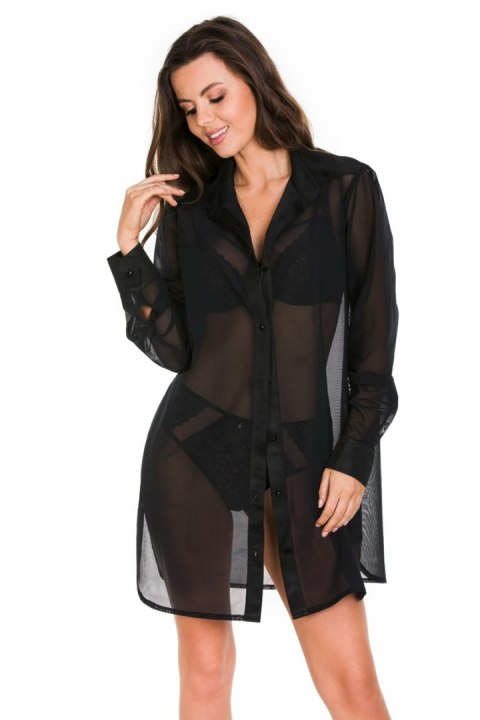 KOSZULA NAKED - CZARNY, M MEDIOLANO KOSZULA NAKED - CZARNY, M MEDIOLANO