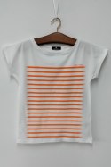 BLUZKA PASKI - GRANATOWY, 38 OFF PINK