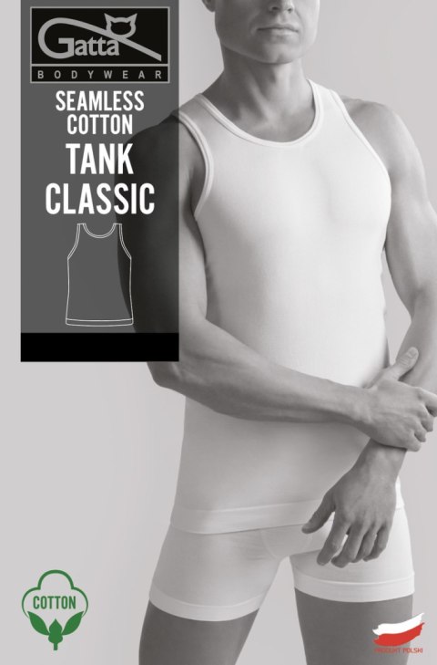 Koszulka Męska - SEAMLESS COTTON TANK CLASSIC - WHITE, 2XL GATTA BODYWEAR Koszulka Męska - SEAMLESS COTTON TANK CLASSIC - WHITE, 2XL GATTA BODYWEAR