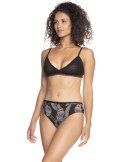 FIGI DAMSKIE BIKINI L-1427BI - BRZOSKWINIA-CZARNY, L LAMA