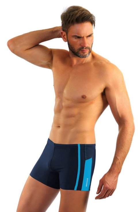 BOKSERKI KĄPIELOWE MĘSKIE BD 364 MAXI - CZARNY, 4XL, 364 SESTO SENSO