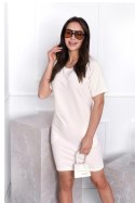 SUKIENKA MARISA - KREMOWY, XL OFF PINK