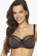 GAIA BIUSTONOSZ SEMI-SOFT MARTINA ART. 1056 - CZARNY;FIOLETOWY, 65I