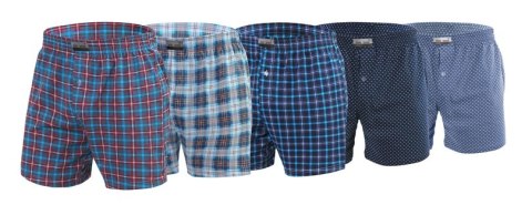 SESTO SENSO BOKSERKI MĘSKIE PANTHER - JEANS/TURK/CZERW, M, 3