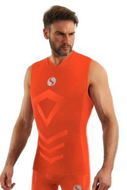 SESTO SENSO KOSZULKA THERMO BEZ RĘK. CL38 - POMARAŃCZOWY, L/XL
