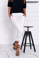 OFF PINK SPODNIE LENA - KREMOWY, XL
