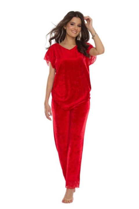 DE LAFENSE PIŻAMA MILAGROS 631 - GRANAT, 2XL DE LAFENSE PIŻAMA MILAGROS 631 - GRANAT, 2XL