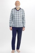 MARTEL 402 PIZAMA ROMAN - SZARO-GRANATOWY, 2XL, 9