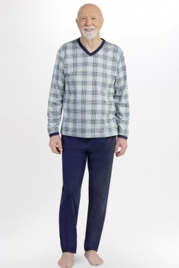 MARTEL 402 PIZAMA ROMAN - SZARO-GRANATOWY, 2XL, 9