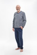 MARTEL 402 PIZAMA ROMAN - SZARO-GRANATOWY, 2XL, 9