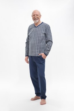 MARTEL 402 PIZAMA ROMAN - SZARO-GRANATOWY, 2XL, 9