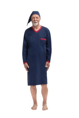MARTEL 501 KOSZULA MĘSKA SYLWESTER DŁ.REK. - GRANATOWY, 2XL, 4