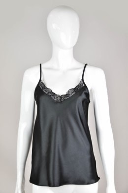 DE LAFENSE TOP SATYNA 710 - CZARNY, 2XL