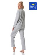 KEY PIŻAMA DAMSKA LNS 266 B23 - SZARY, XL