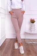OFF PINK SPODNIE GABRIELLA - BUTELKOWA ZIELEŃ, S