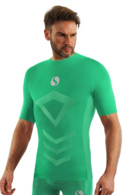SESTO SENSO KOSZULKA THERMO KR.RĘK. CL39 - ZIELONY, L/XL
