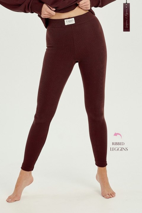 TARO 3025 LEGGINSY DAMSKIE PRĄŻKOWANE SELENA - CZEKOLADOWY, S TARO 3025 LEGGINSY DAMSKIE PRĄŻKOWANE SELENA - CZEKOLADOWY, S