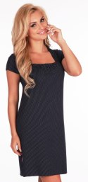 DE LAFENSE Koszula KROPKI kr.r.525 - GRANAT KROPKI, 4XL
