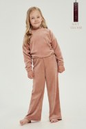 TARO 3037 KOMPLET DZIEWCZĘCY WELUROWY BELLE - JASNY BRĄZ, 116