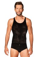 KOSZULKA MĘSKA T103 - CZARNY, S/M/L OBSESSIVE