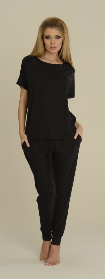 DE LAFENSE Piżama PAULA 524 - GRAFIT, XL DE LAFENSE Piżama PAULA 524 - GRAFIT, XL