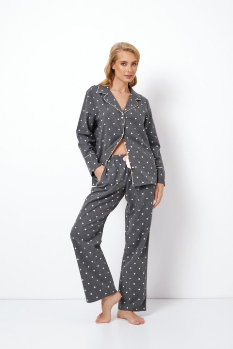ARUELLE PIŻAMA DAMSKA JOY LONG - DARK GREY, XS ARUELLE PIŻAMA DAMSKA JOY LONG - DARK GREY, XS