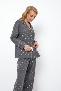 ARUELLE PIŻAMA DAMSKA JOY LONG - DARK GREY, XS