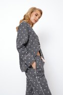ARUELLE PIŻAMA DAMSKA JOY LONG - DARK GREY, XS
