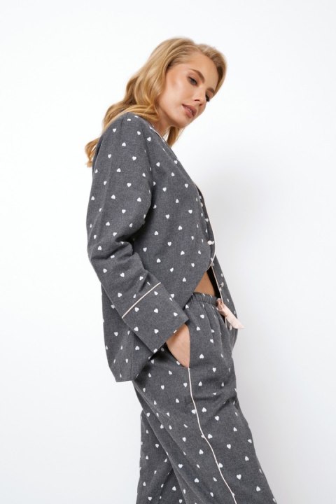 ARUELLE PIŻAMA DAMSKA JOY LONG - DARK GREY, XS ARUELLE PIŻAMA DAMSKA JOY LONG - DARK GREY, XS
