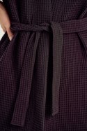 TARO 3056 NARZUTKA DAMSKA/KIMONO WAFEL - CZARNY, XL