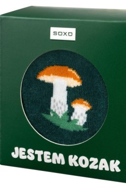 SOXO SKARPETY SOXO-JESTEM KOZAK - ZIELONY, 40-45
