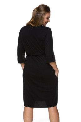 LUPOLINE 3131 SZLAFROK Z KIESZENIAMI MK - CZARNY, L/XL