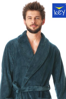 KEY SZLAFROK MĘSKI MGL 208 B23 - ZIELONY, XL/XXL