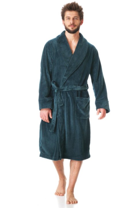 KEY SZLAFROK MĘSKI MGL 208 B23 - ZIELONY, XL/XXL KEY SZLAFROK MĘSKI MGL 208 B23 - ZIELONY, XL/XXL