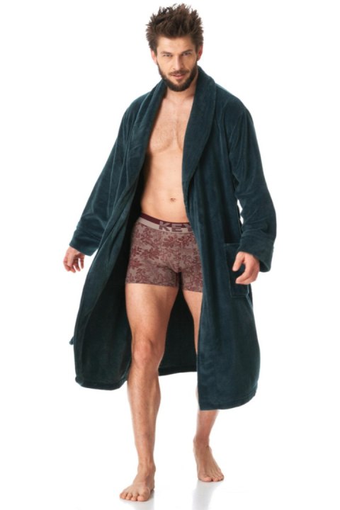 KEY SZLAFROK MĘSKI MGL 208 B23 - ZIELONY, XL/XXL KEY SZLAFROK MĘSKI MGL 208 B23 - ZIELONY, XL/XXL